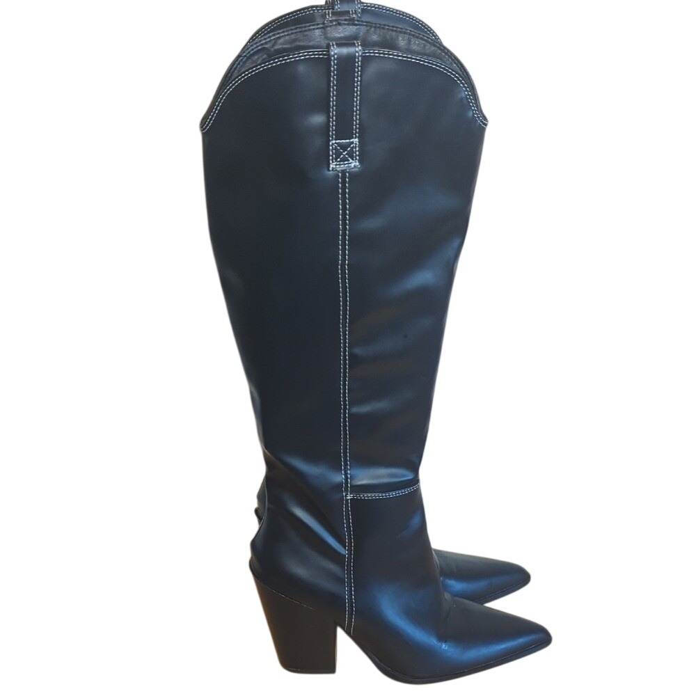 Nasty gal Black Knee-High Women's Boots Size 36 US 5.5-6